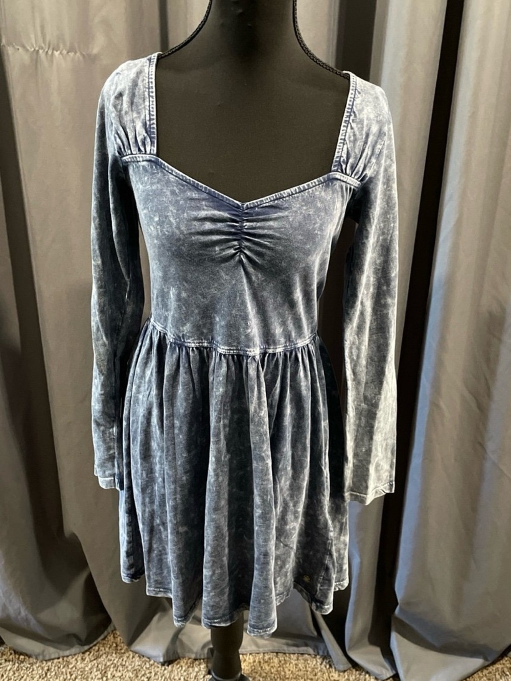Roxy and WT dancing days long sleeve Empire waste mini dress small